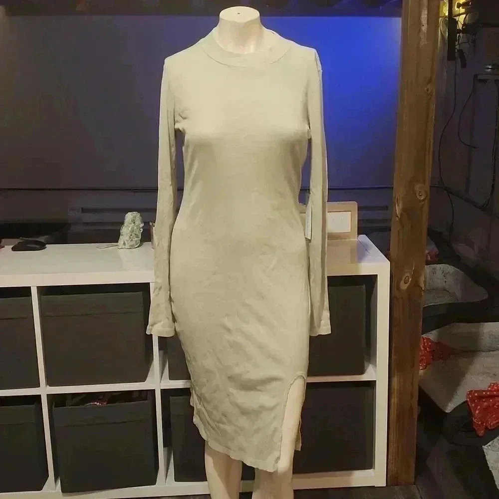 YOUNG FABULOUS & BROKE LONG SLEEVE DRESS